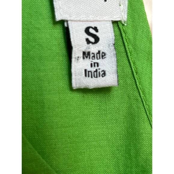 Gretchen Scott Styles Womens S Green Pink Embroidered 3/4-Sleeve Lightweight Top - Picture 4 of 9